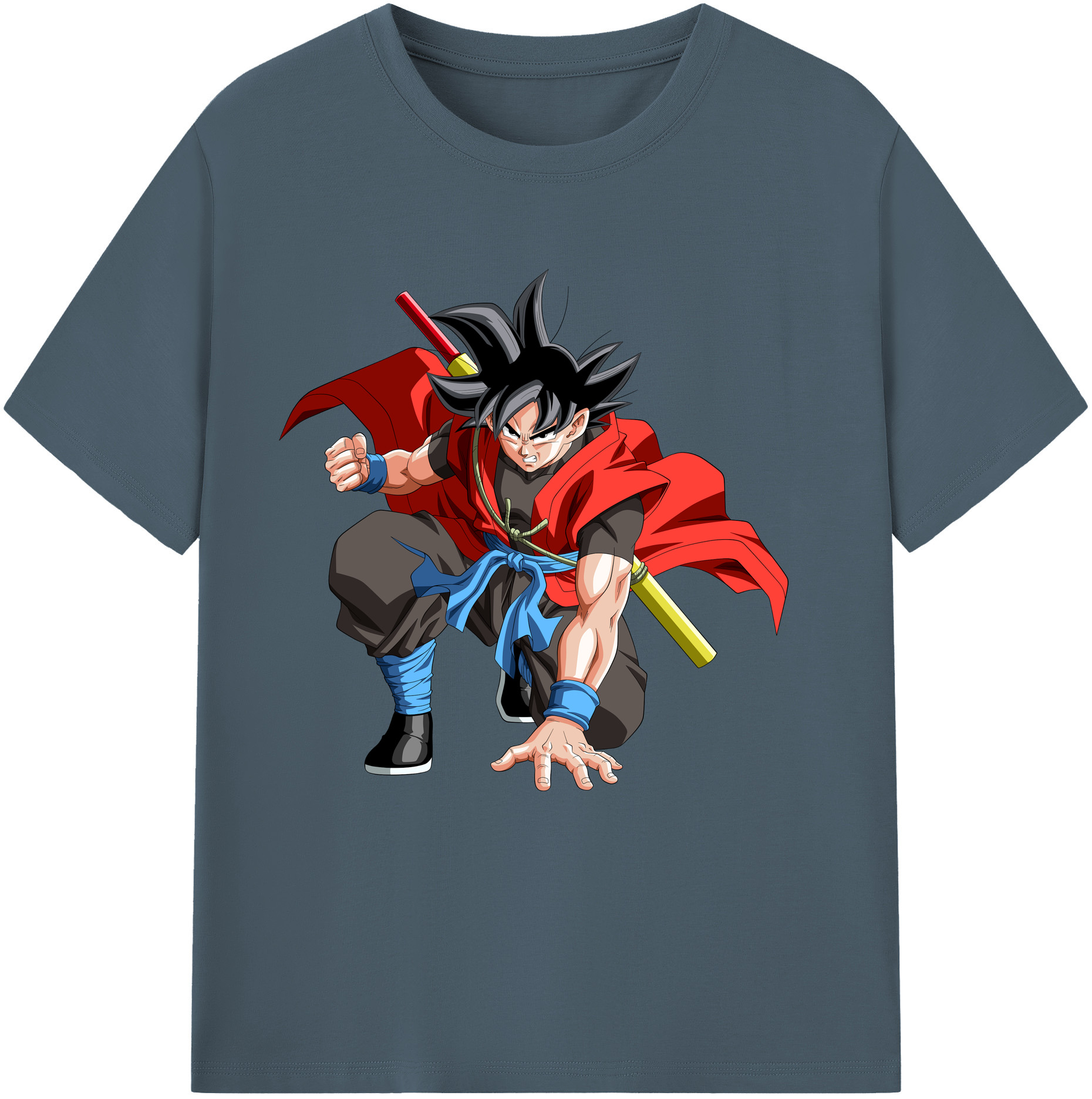 （画像用） ドラゴンボール 孫悟空（そん ごくう）Son Goku カカロット DRAGON BALL Kakarotto 綿100％半袖Tシャツ（フロントプリント）